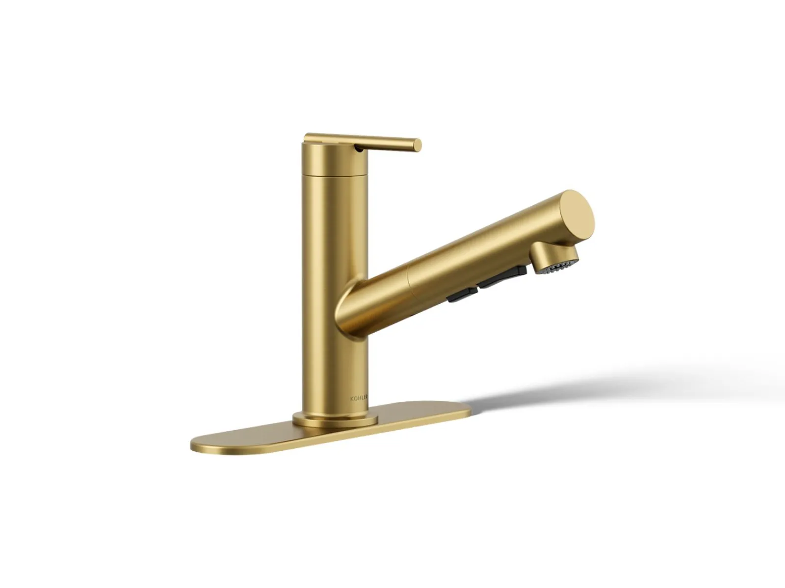 Pull-out kitchen sink faucet with three-function sprayhead^Kohler Sale
