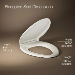 Quick-Release™ elongated toilet seat^Kohler Outlet