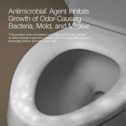 Quick-Release™ elongated toilet seat with antimicrobial agent^Kohler New