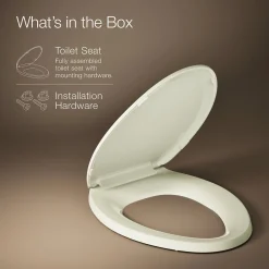 Quick-Release™ elongated toilet seat^Kohler Hot