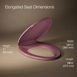 Quick-Release™ elongated toilet seat^Kohler Hot