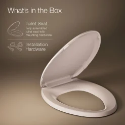 Quick-Release™ elongated toilet seat^Kohler Hot