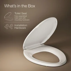 Quick-Release™ elongated toilet seat^Kohler Hot