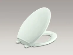 Quiet-Close™ elongated toilet seat^Kohler Hot