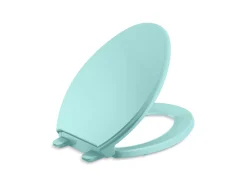 Quiet-Close™ elongated toilet seat^Kohler Hot