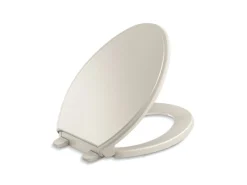 Quiet-Close™ elongated toilet seat^Kohler Hot
