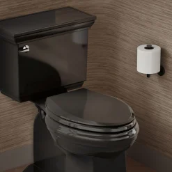 ReadyLatch® Quiet-Close™ elongated toilet seat^Kohler
