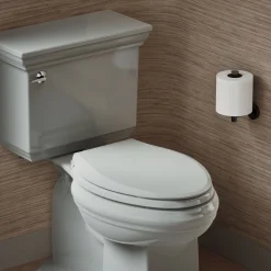 ReadyLatch® Quiet-Close™ elongated toilet seat^Kohler