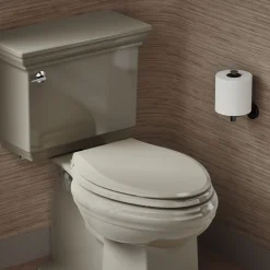 ReadyLatch® Quiet-Close™ elongated toilet seat^Kohler