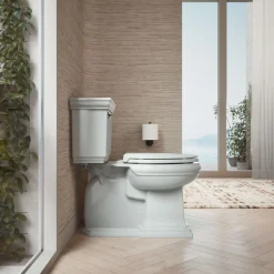 ReadyLatch® Quiet-Close™ elongated toilet seat^Kohler