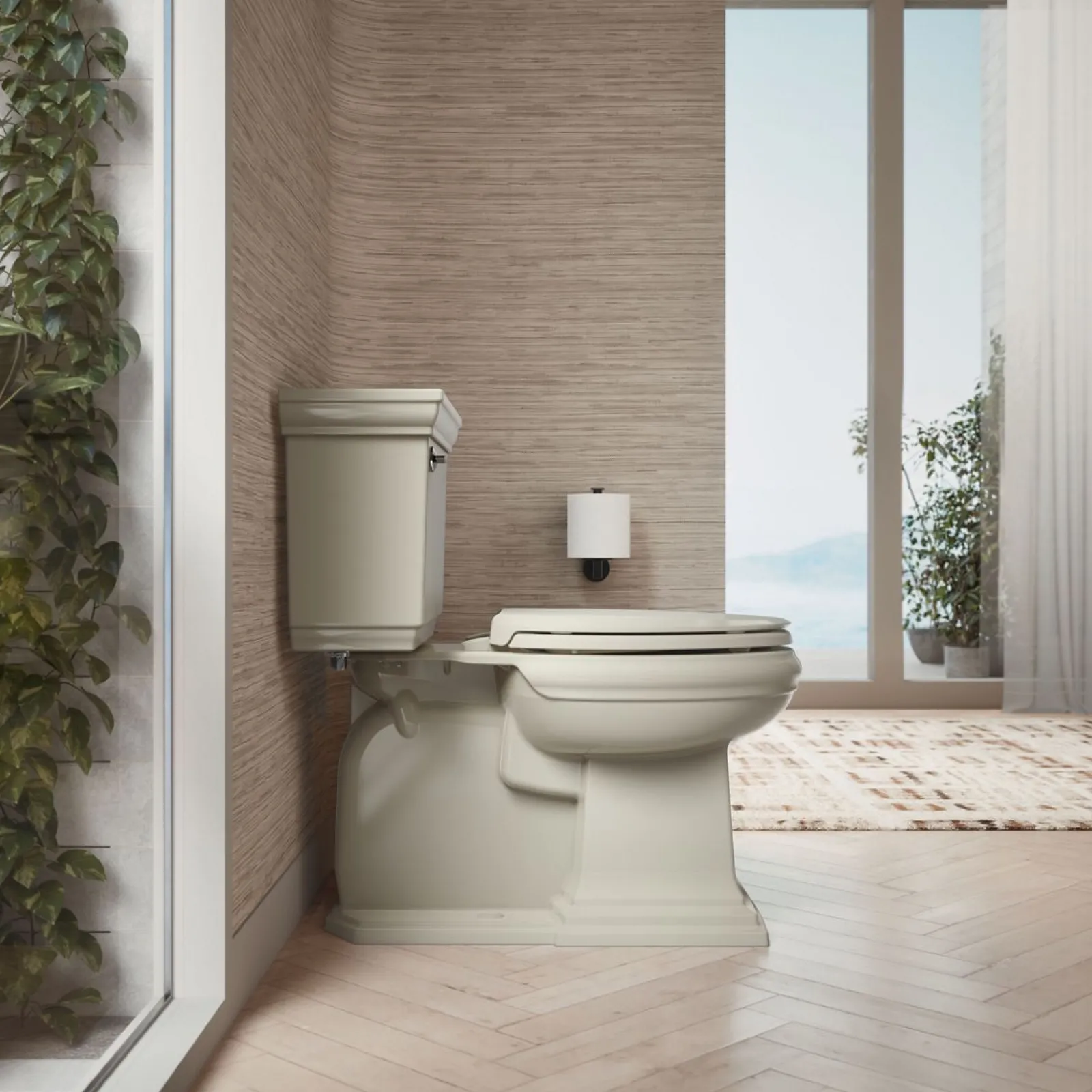 ReadyLatch® Quiet-Close™ elongated toilet seat^Kohler