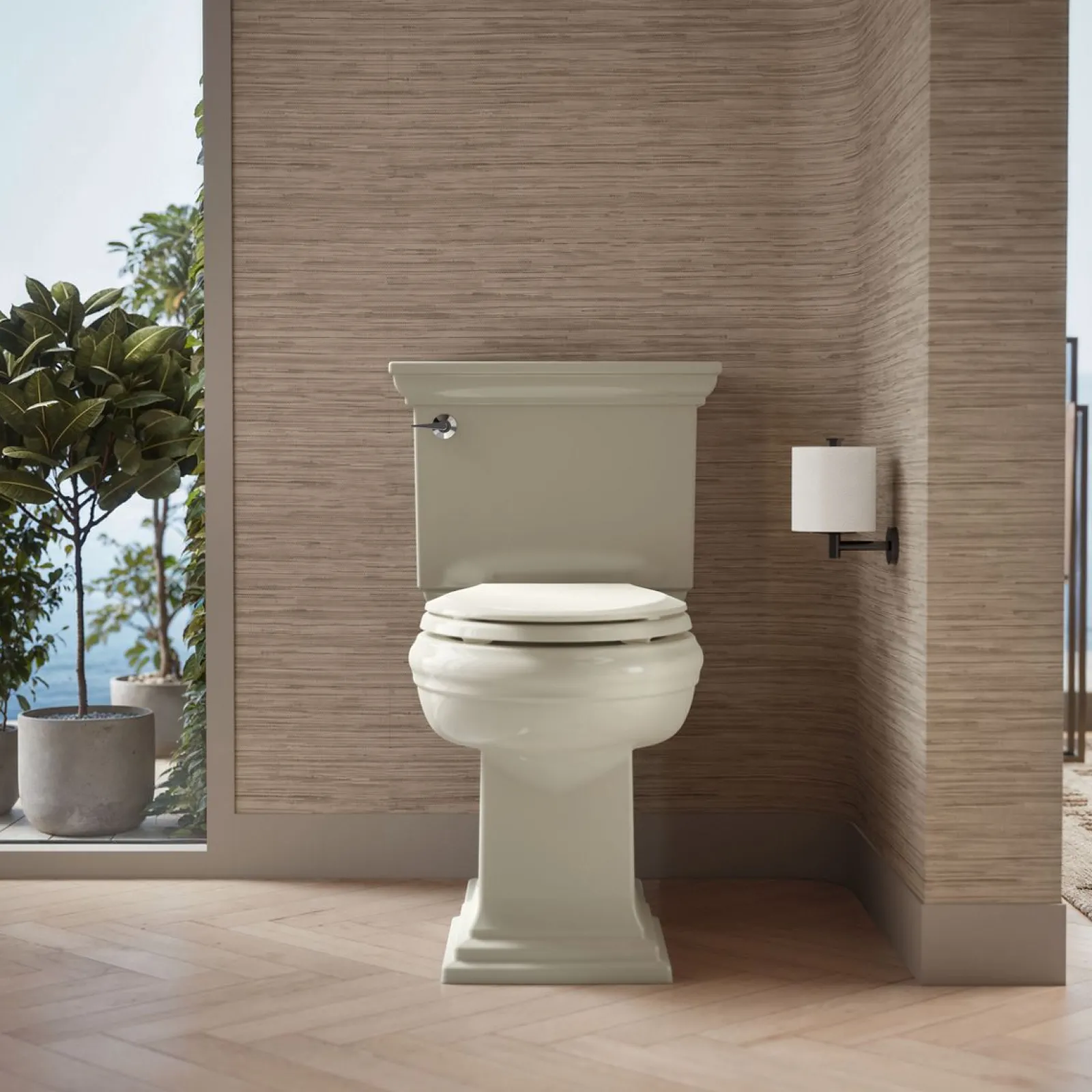 ReadyLatch® Quiet-Close™ elongated toilet seat^Kohler
