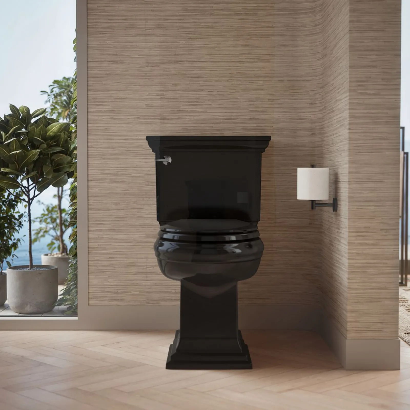 ReadyLatch® Quiet-Close™ elongated toilet seat^Kohler