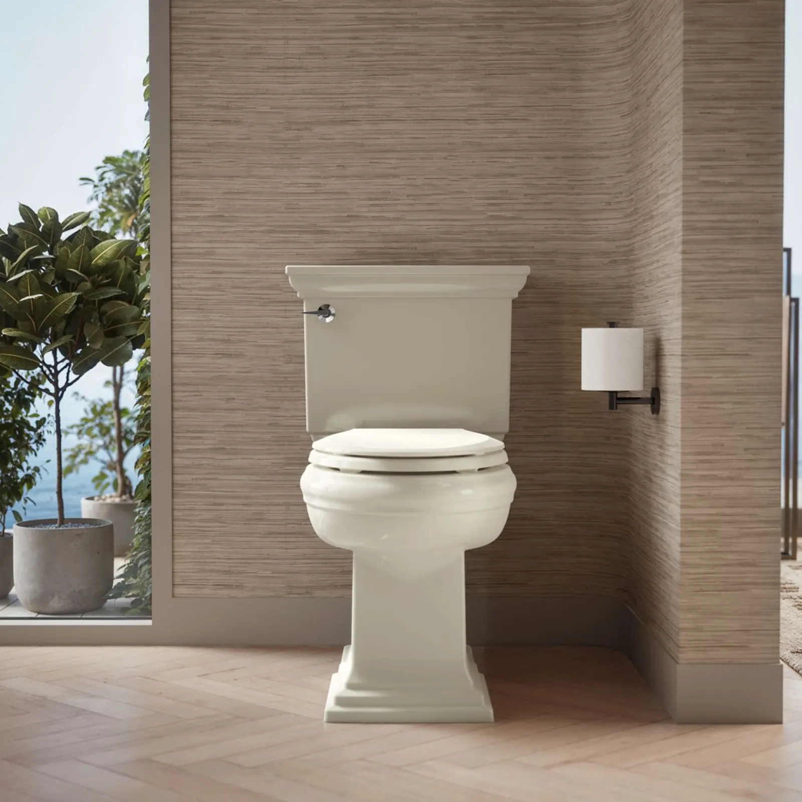 ReadyLatch® Quiet-Close™ elongated toilet seat^Kohler