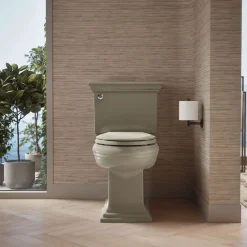 ReadyLatch® Quiet-Close™ elongated toilet seat^Kohler