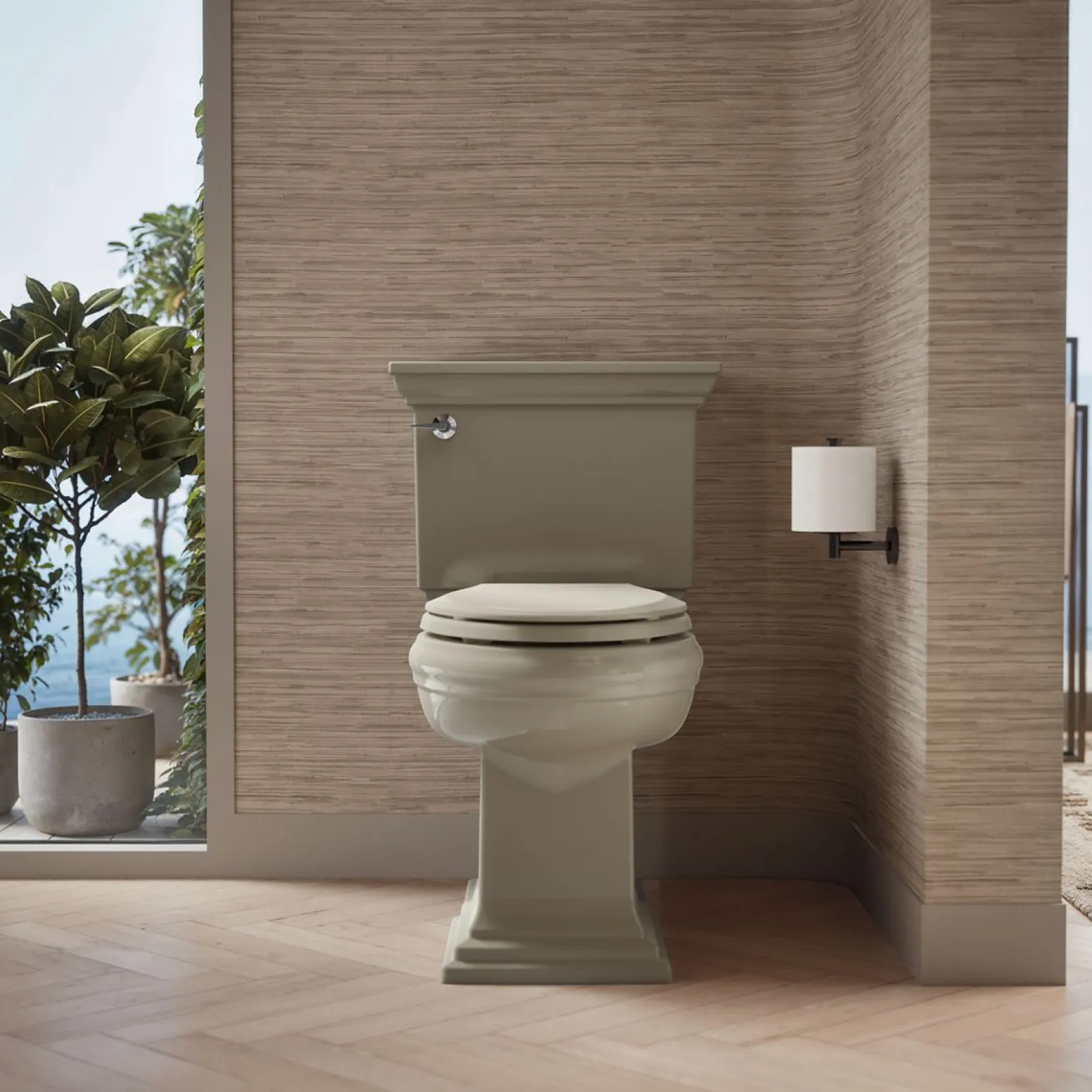 ReadyLatch® Quiet-Close™ elongated toilet seat^Kohler