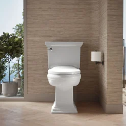 ReadyLatch® Quiet-Close™ elongated toilet seat^Kohler