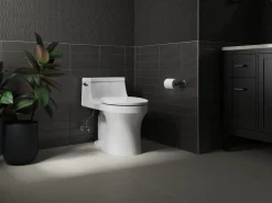 ReadyLatch® Quiet-Close™ elongated toilet seat^Kohler Best