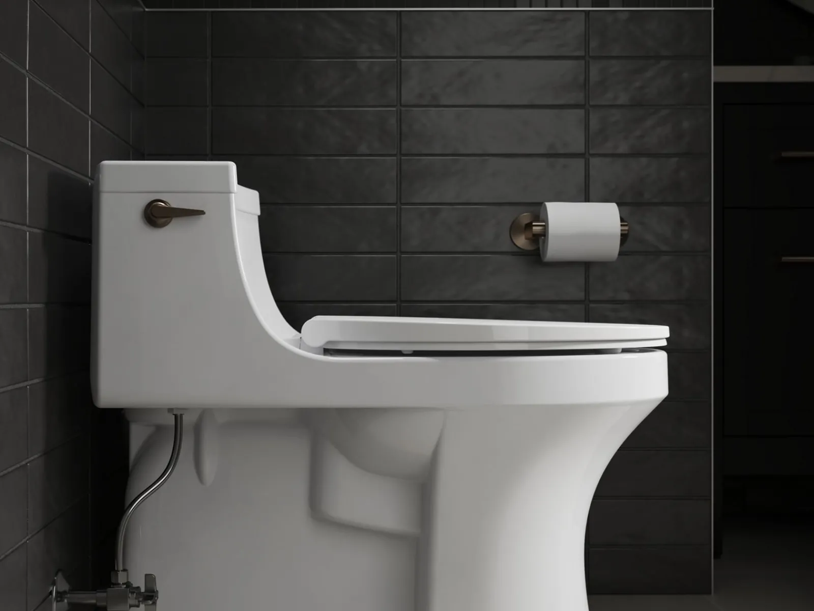 ReadyLatch® Quiet-Close™ elongated toilet seat^Kohler Best