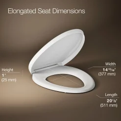 ReadyLatch® Quiet-Close™ elongated toilet seat^Kohler Discount