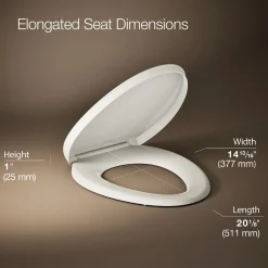 ReadyLatch® Quiet-Close™ elongated toilet seat^Kohler Discount