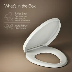 ReadyLatch® Quiet-Close™ elongated toilet seat^Kohler Discount