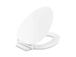 ReadyLatch® Quiet-Close™ elongated toilet seat^Kohler Hot