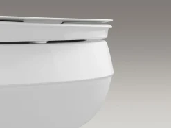 ReadyLatch® Quiet-Close™ elongated toilet seat^Kohler Hot