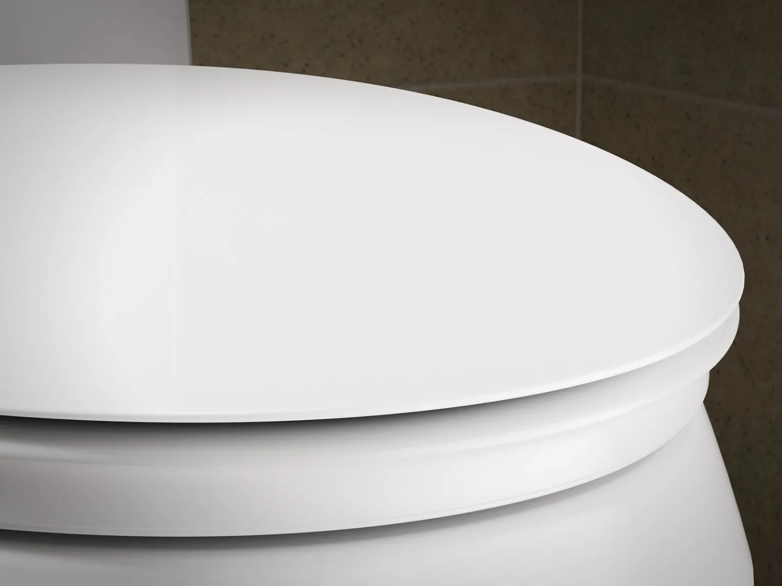 ReadyLatch® Quiet-Close™ elongated toilet seat^Kohler Hot