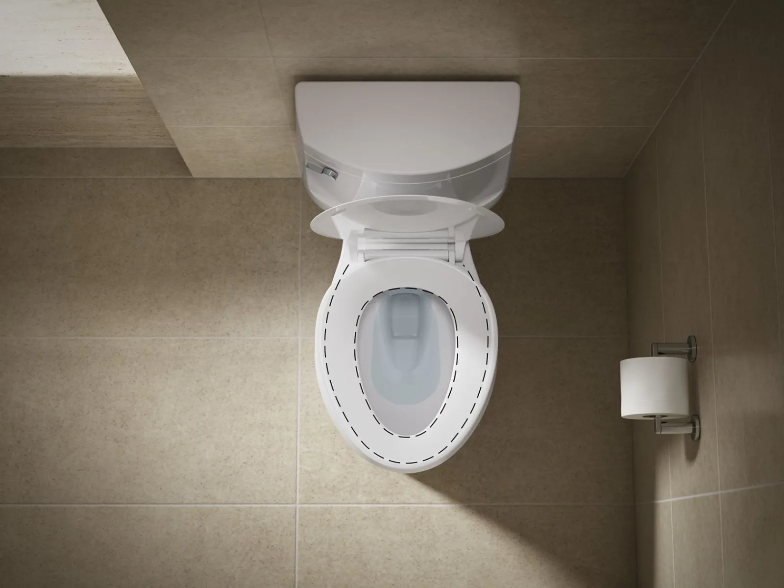 ReadyLatch® Quiet-Close™ elongated toilet seat^Kohler Hot