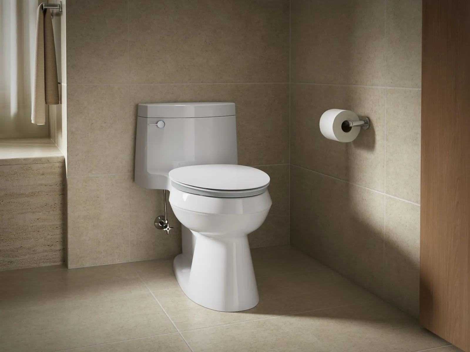 ReadyLatch® Quiet-Close™ elongated toilet seat^Kohler Outlet