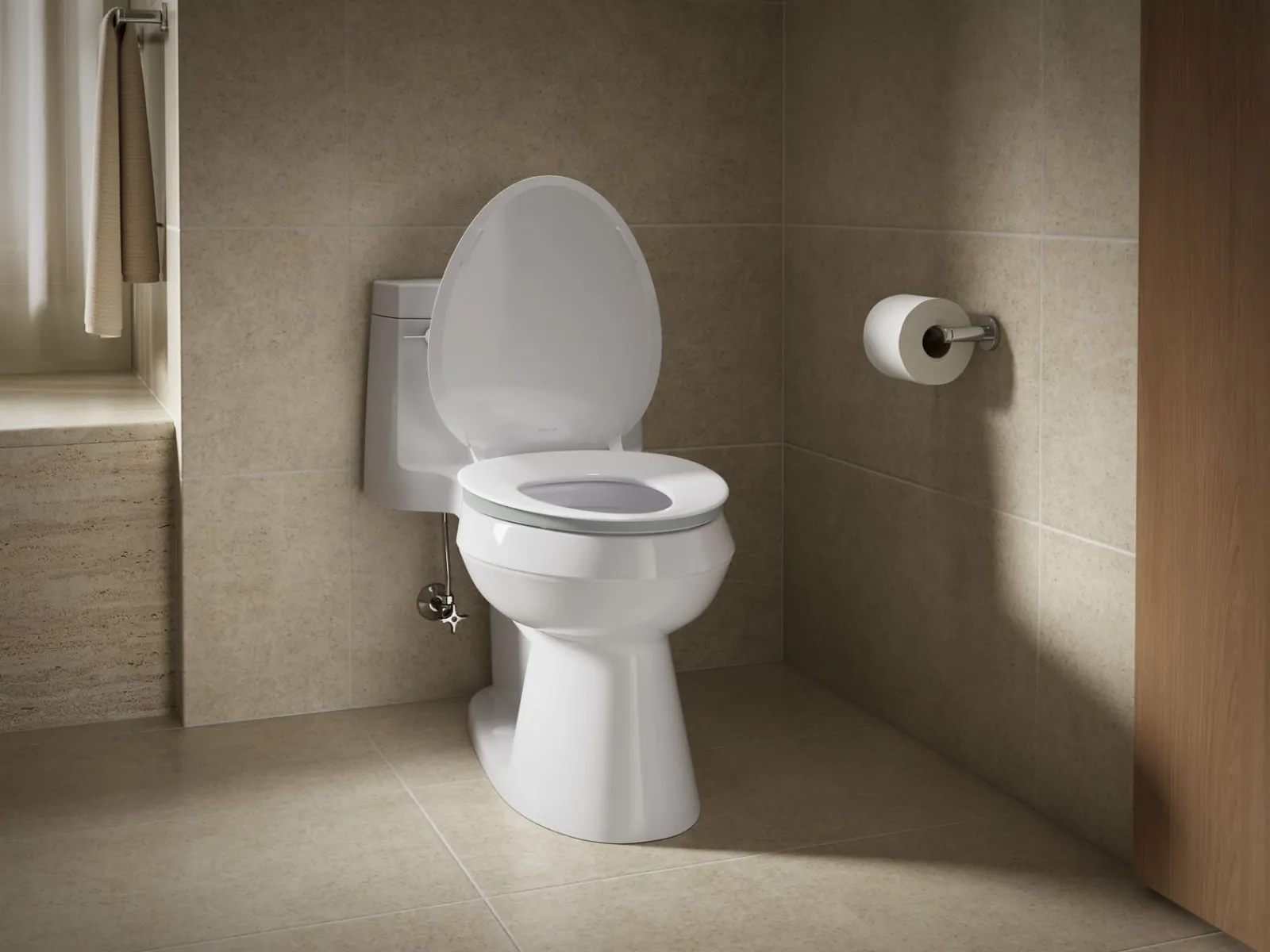 ReadyLatch® Quiet-Close™ elongated toilet seat^Kohler Outlet