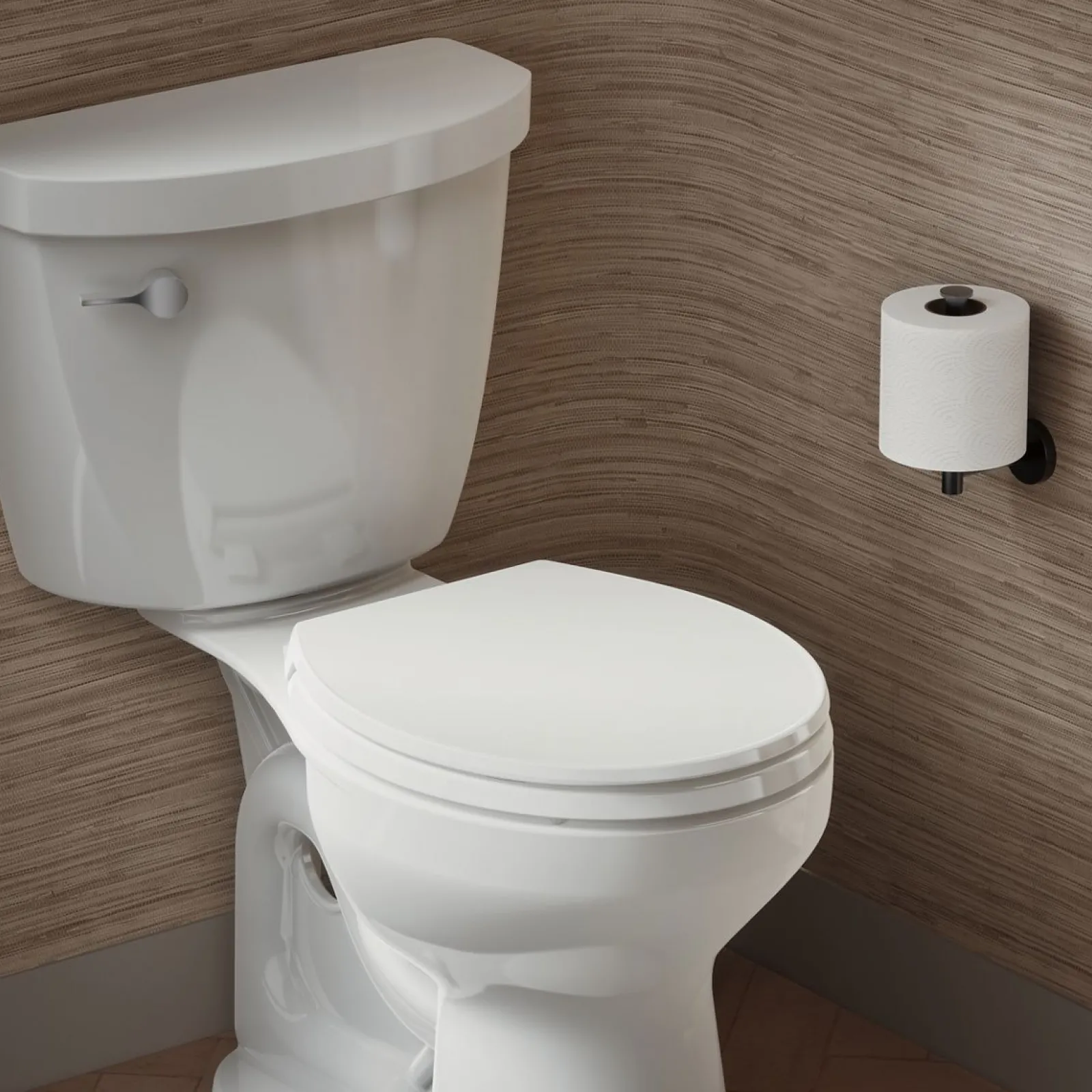 ReadyLatch® Quiet-Close™ round-front toilet seat with antimicrobial agent^Kohler Discount