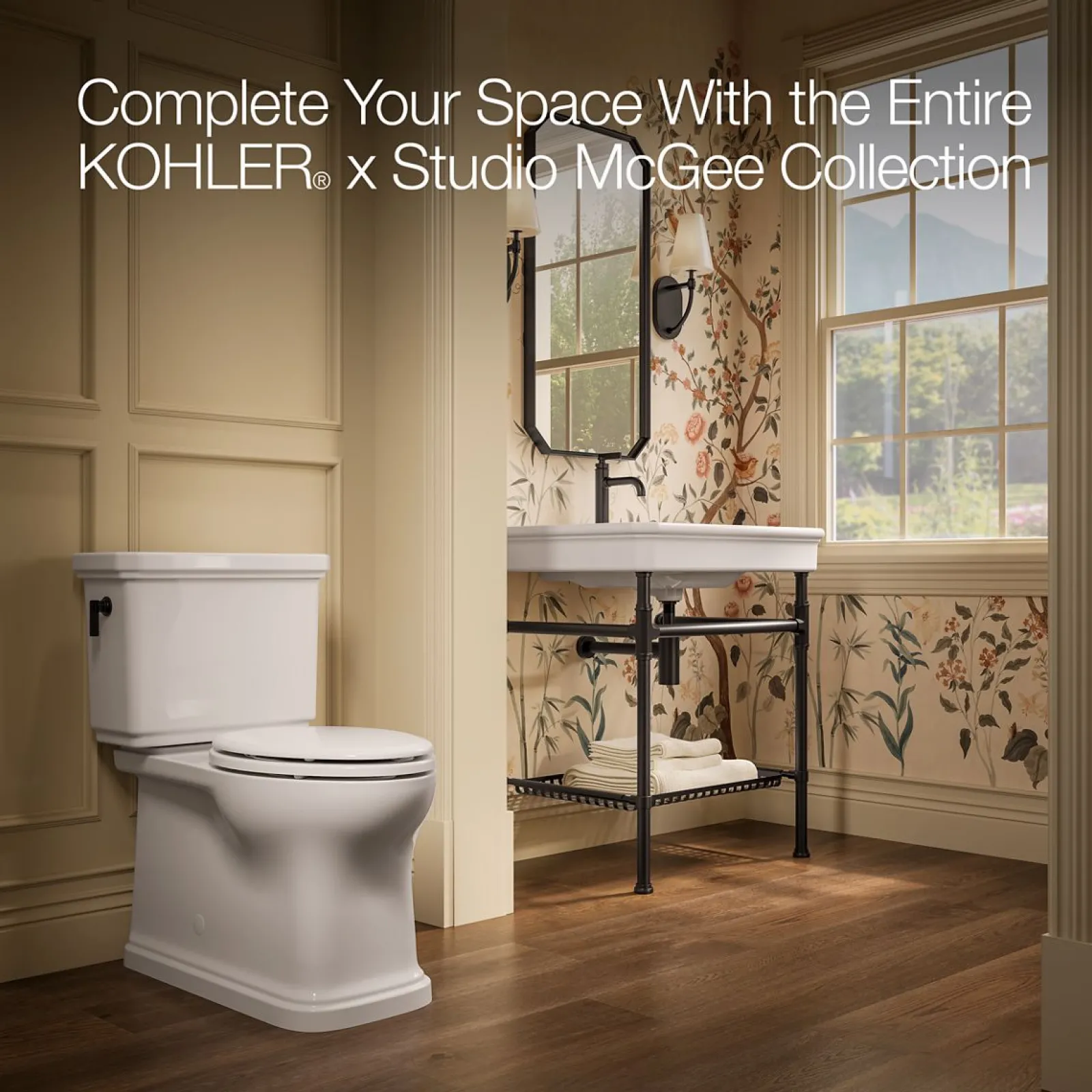 30" rectangular console table bathroom sink^Kohler Best