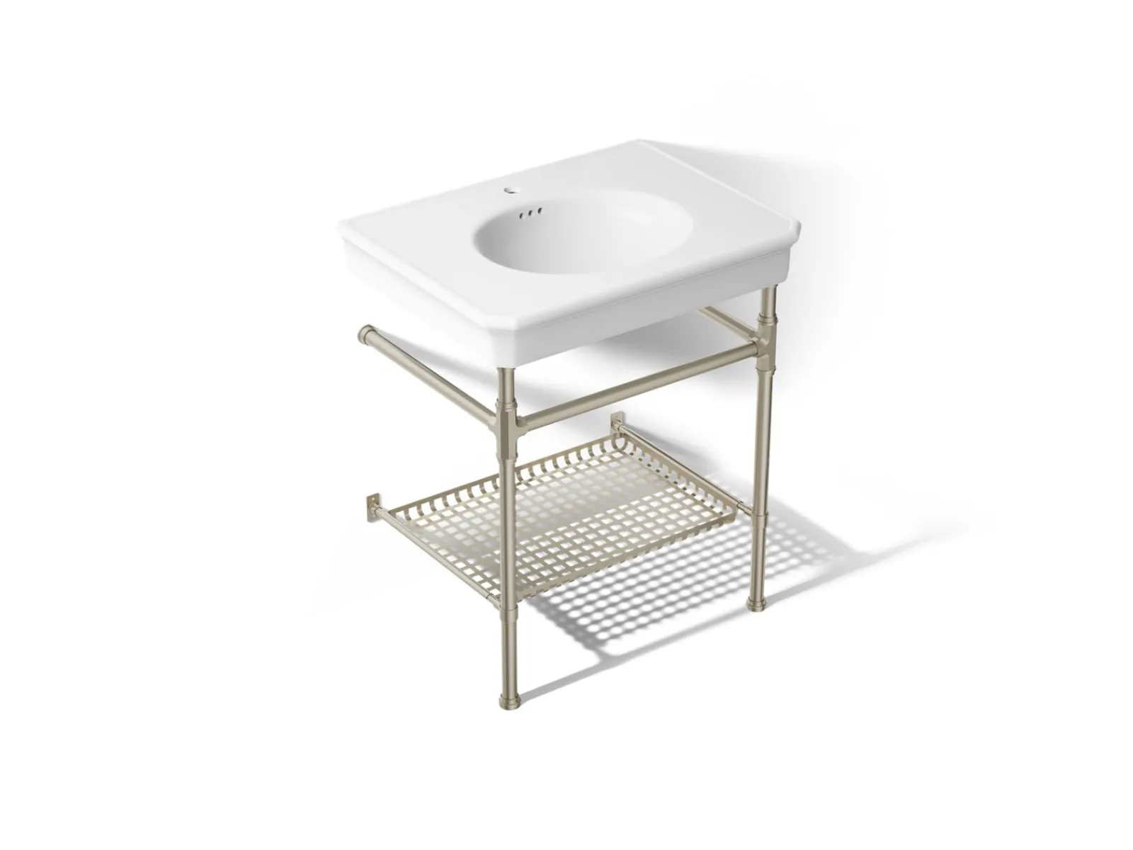 30" rectangular console table bathroom sink^Kohler Best