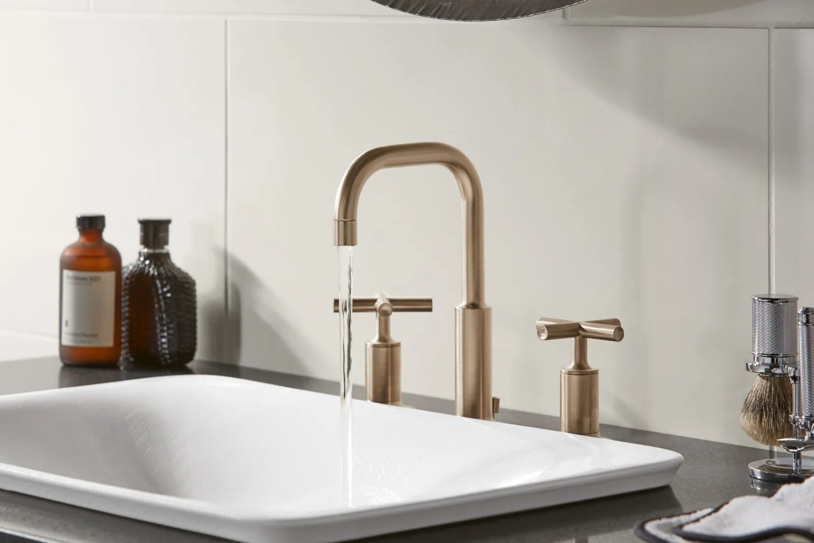 21" rectangular drop-in bathroom sink, no overflow^Kohler
