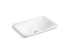 21" rectangular drop-in bathroom sink, no overflow^Kohler Online