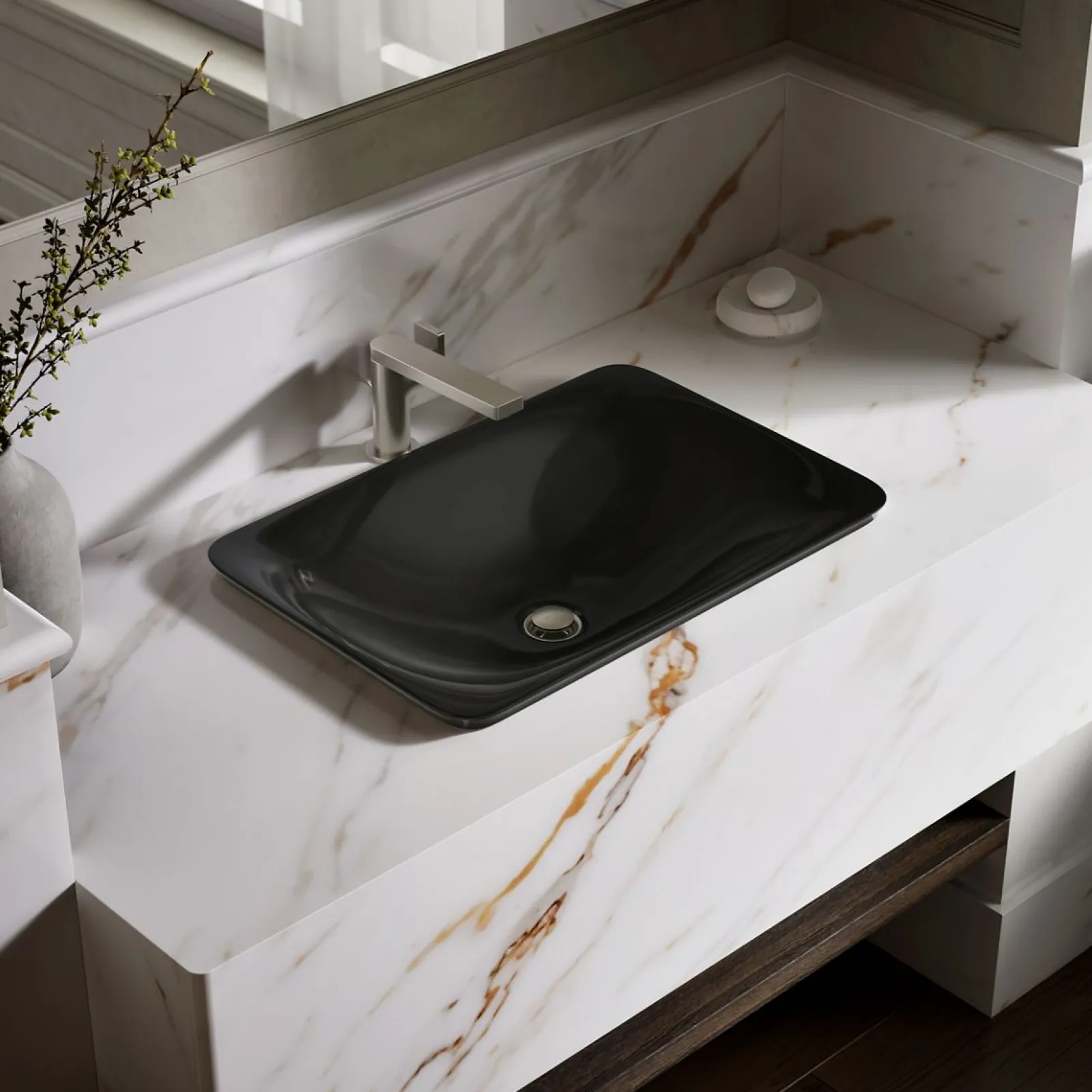 21-1/4" rectangular drop-in bathroom sink, no overflow^Kohler