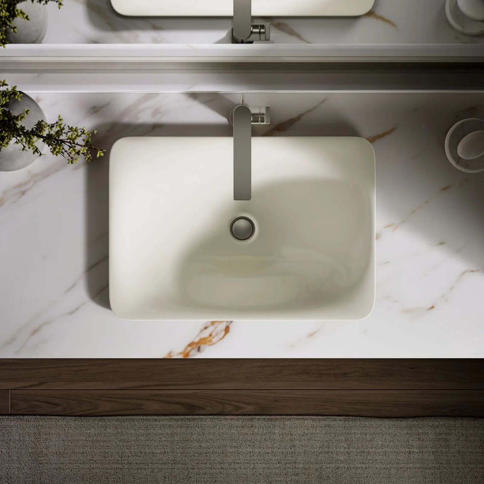 21-1/4" rectangular drop-in bathroom sink, no overflow^Kohler