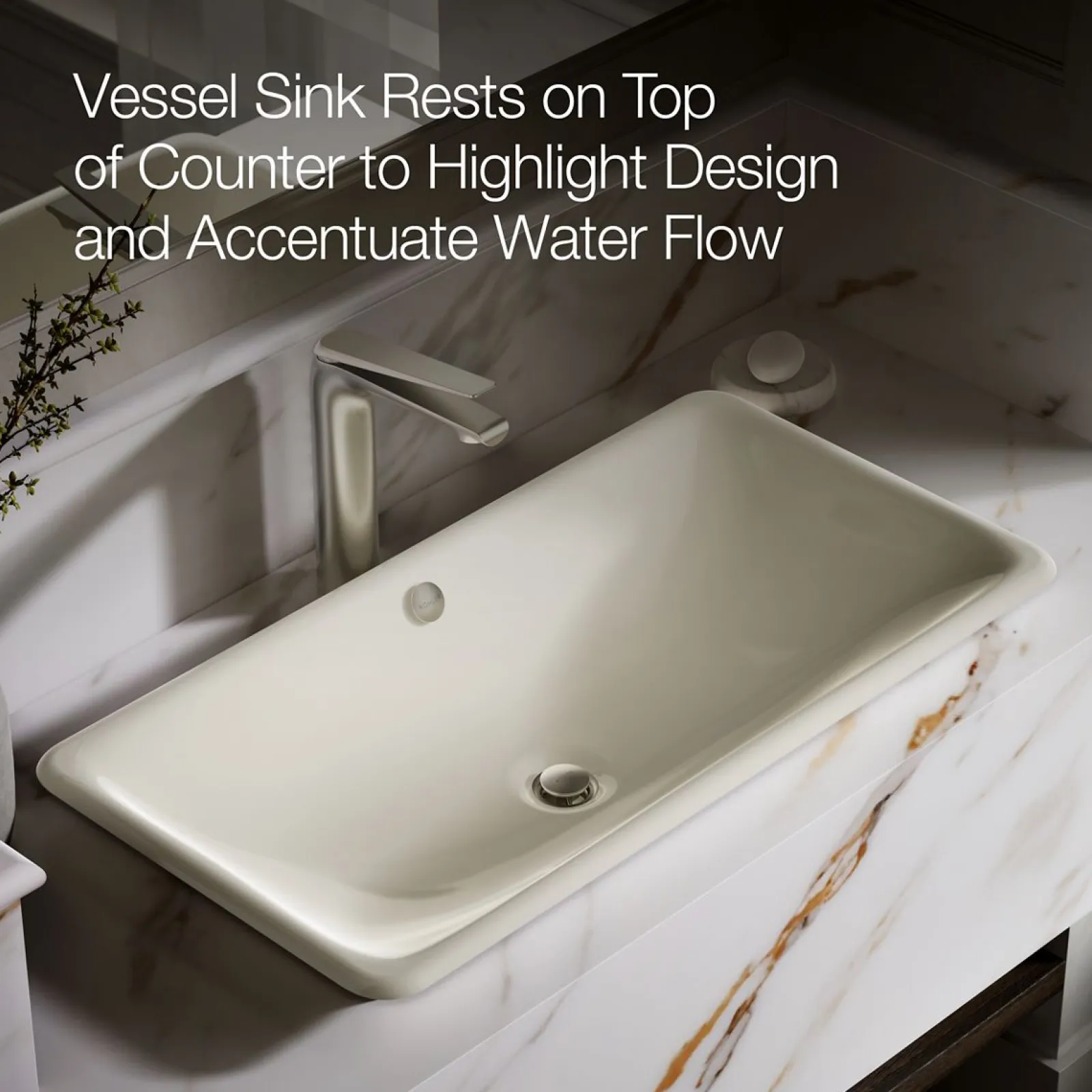 30" rectangular drop-in/undermount/vessel bathroom sink with painted underside^Kohler