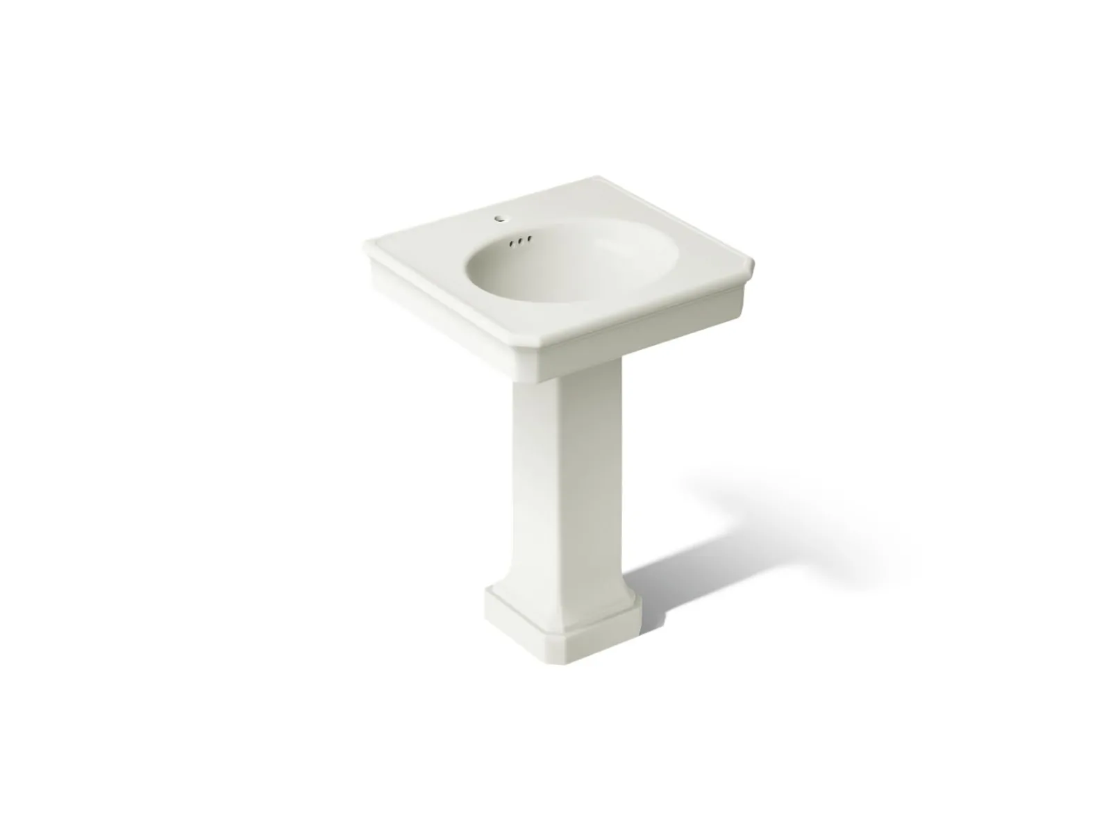 24" rectangular pedestal bathroom sink^Kohler