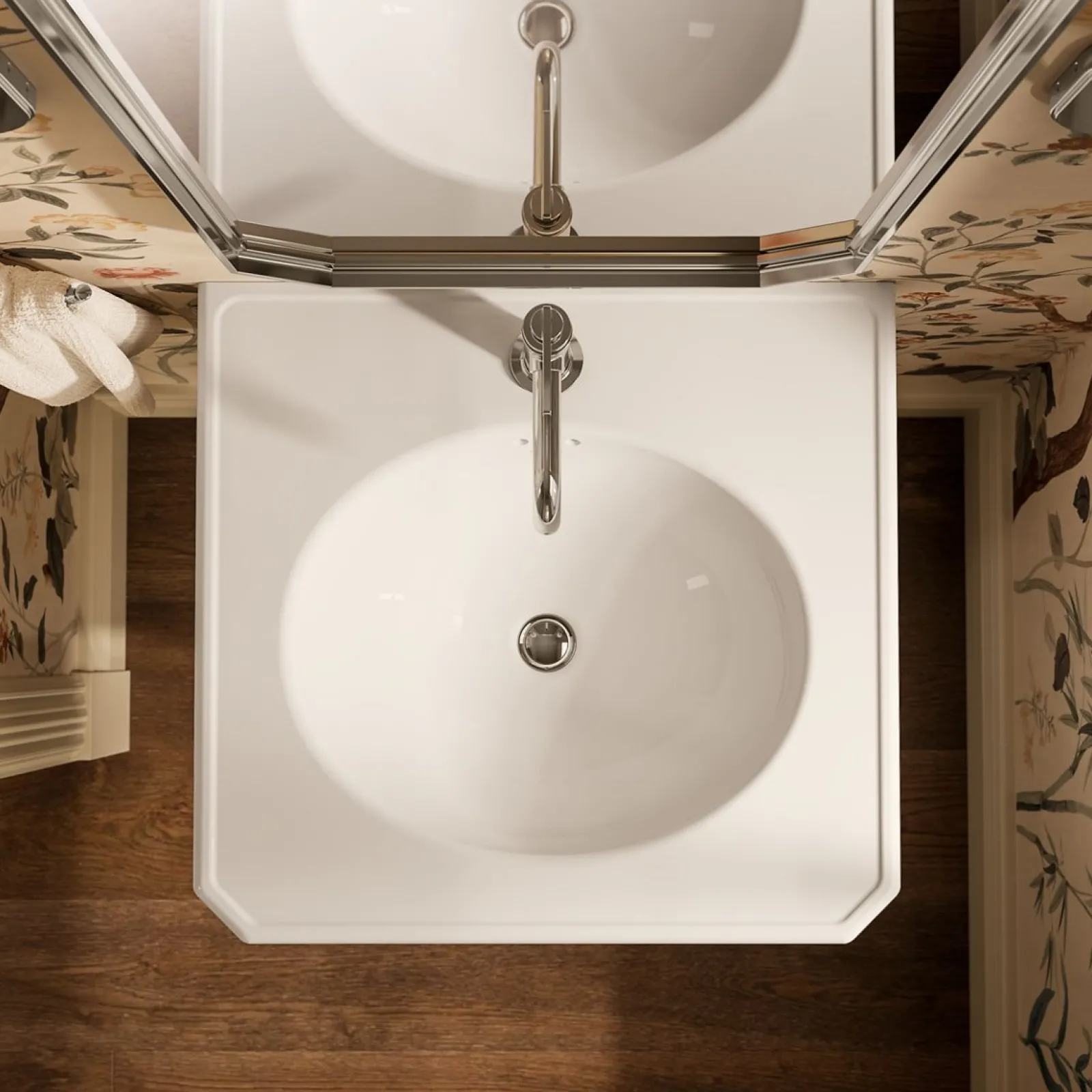 24" rectangular pedestal bathroom sink^Kohler