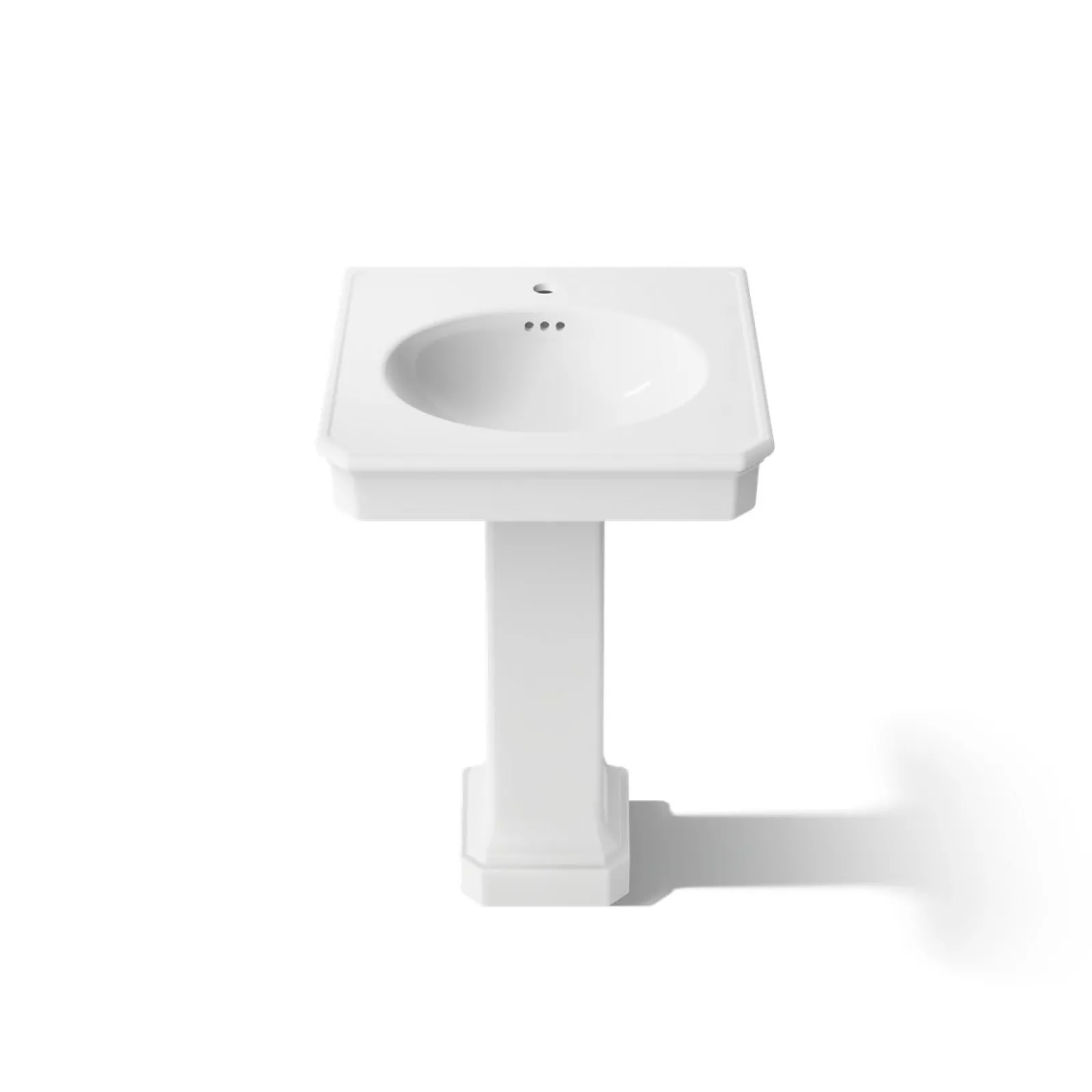 24" rectangular pedestal bathroom sink^Kohler