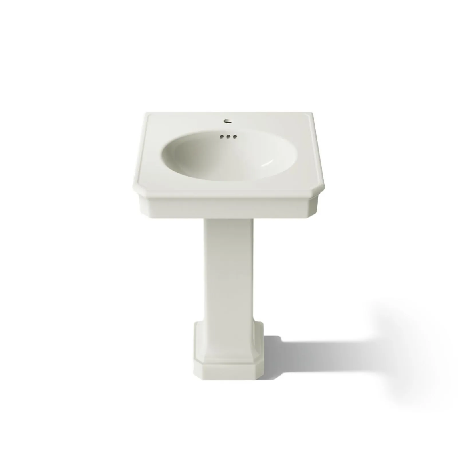 24" rectangular pedestal bathroom sink^Kohler