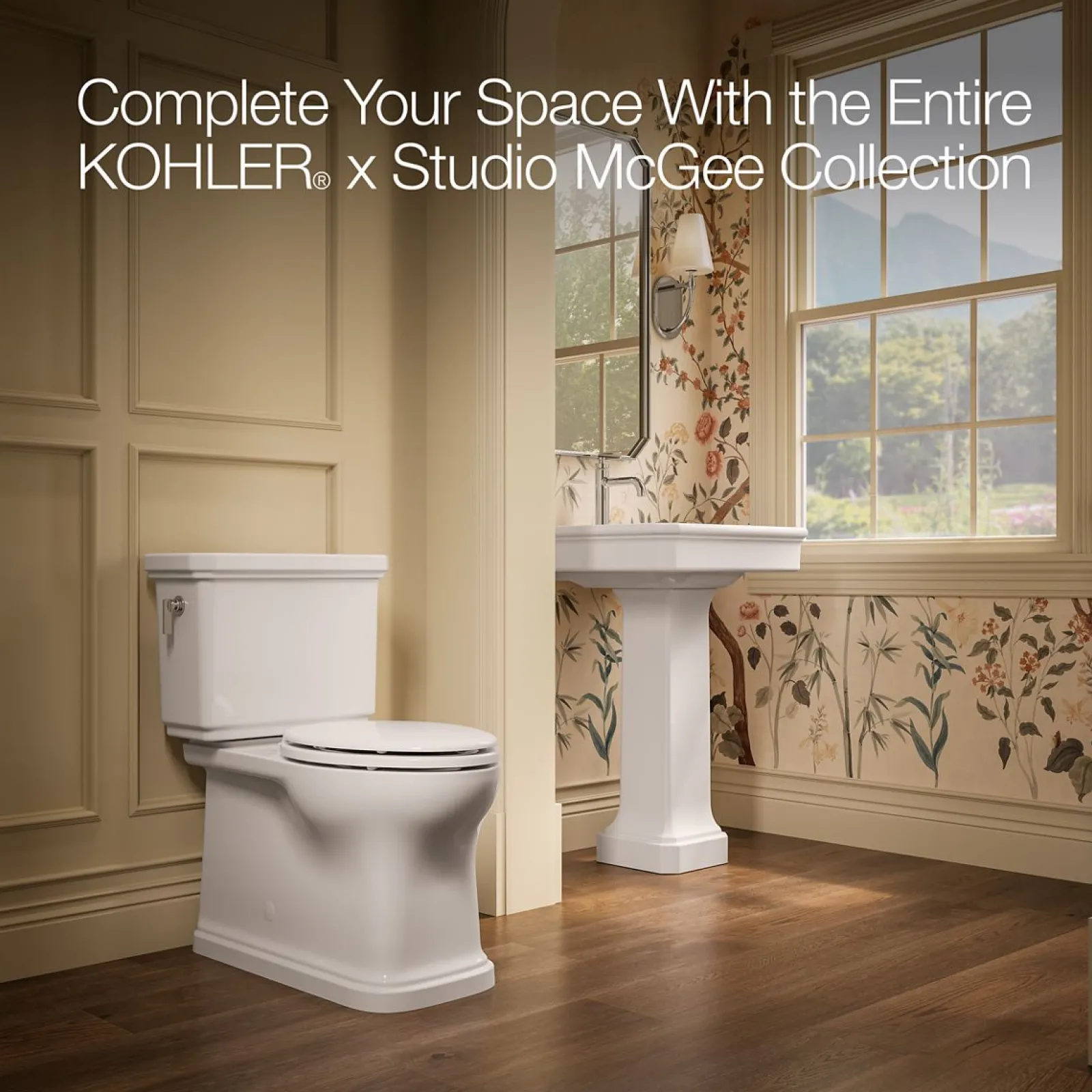 24" rectangular pedestal bathroom sink^Kohler
