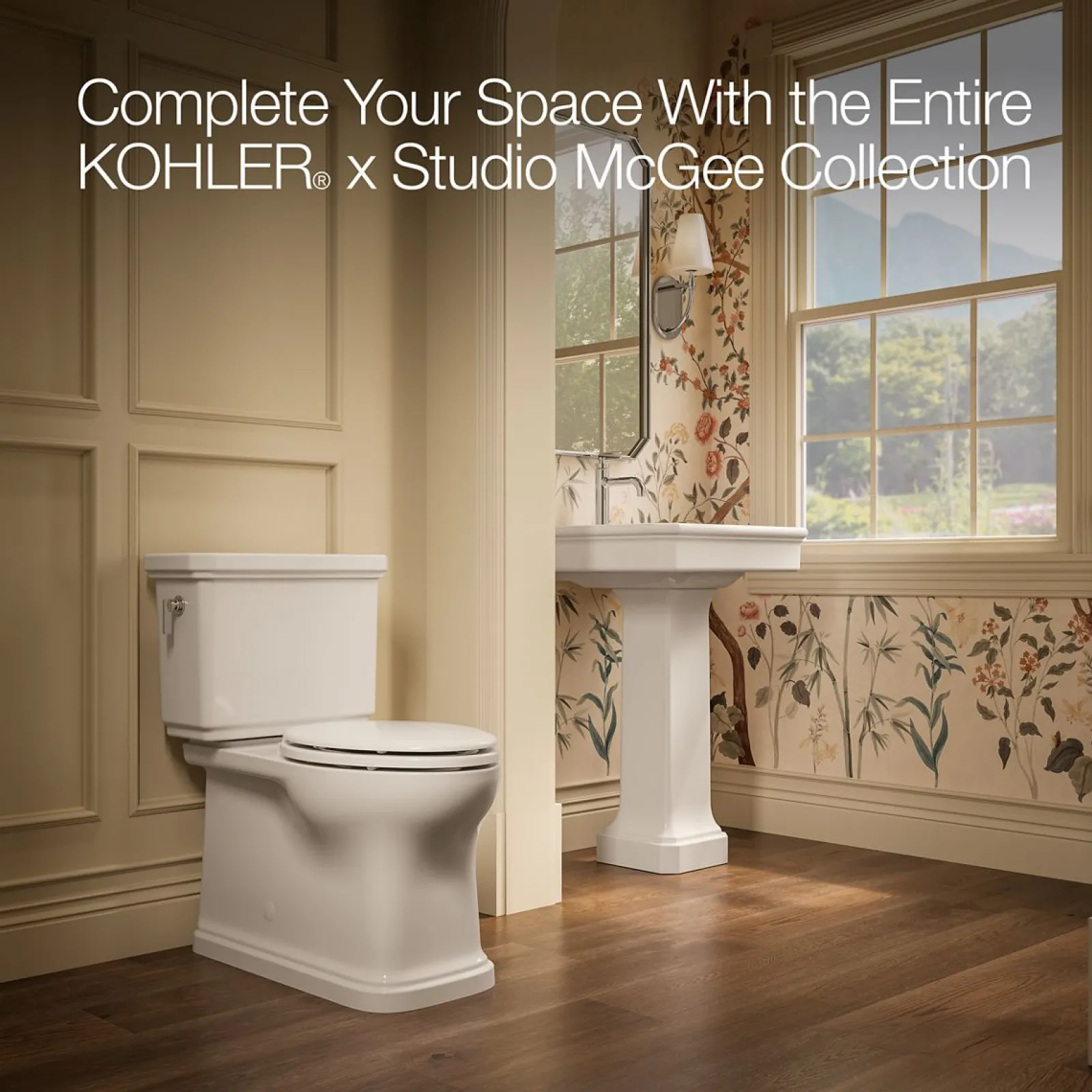 24" rectangular pedestal bathroom sink^Kohler