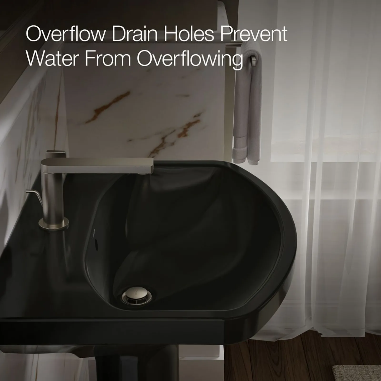 22-3/4" rectangular pedestal bathroom sink^Kohler New