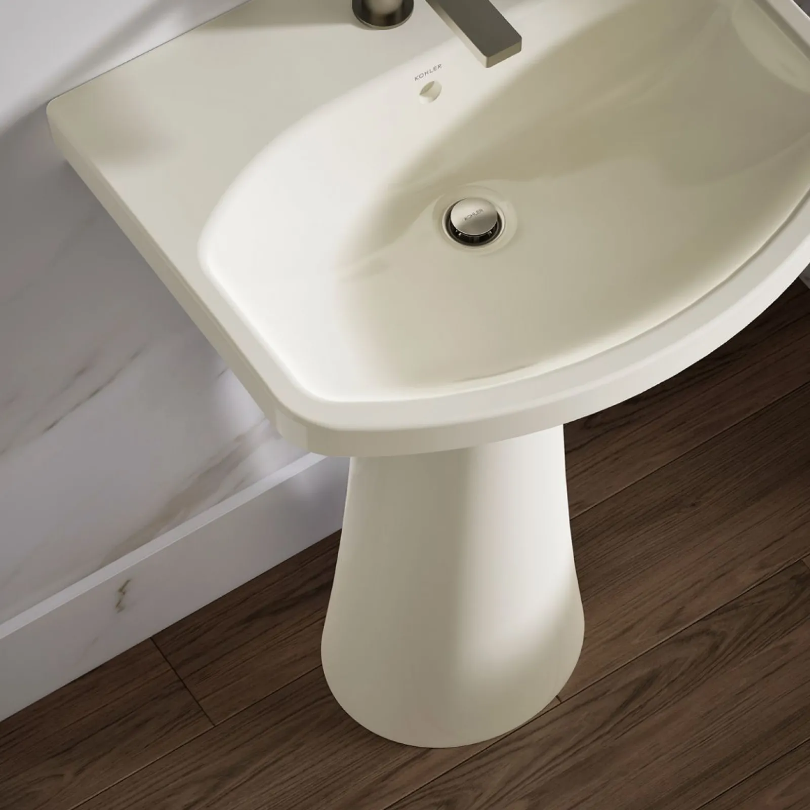 22-3/4" rectangular pedestal bathroom sink^Kohler New