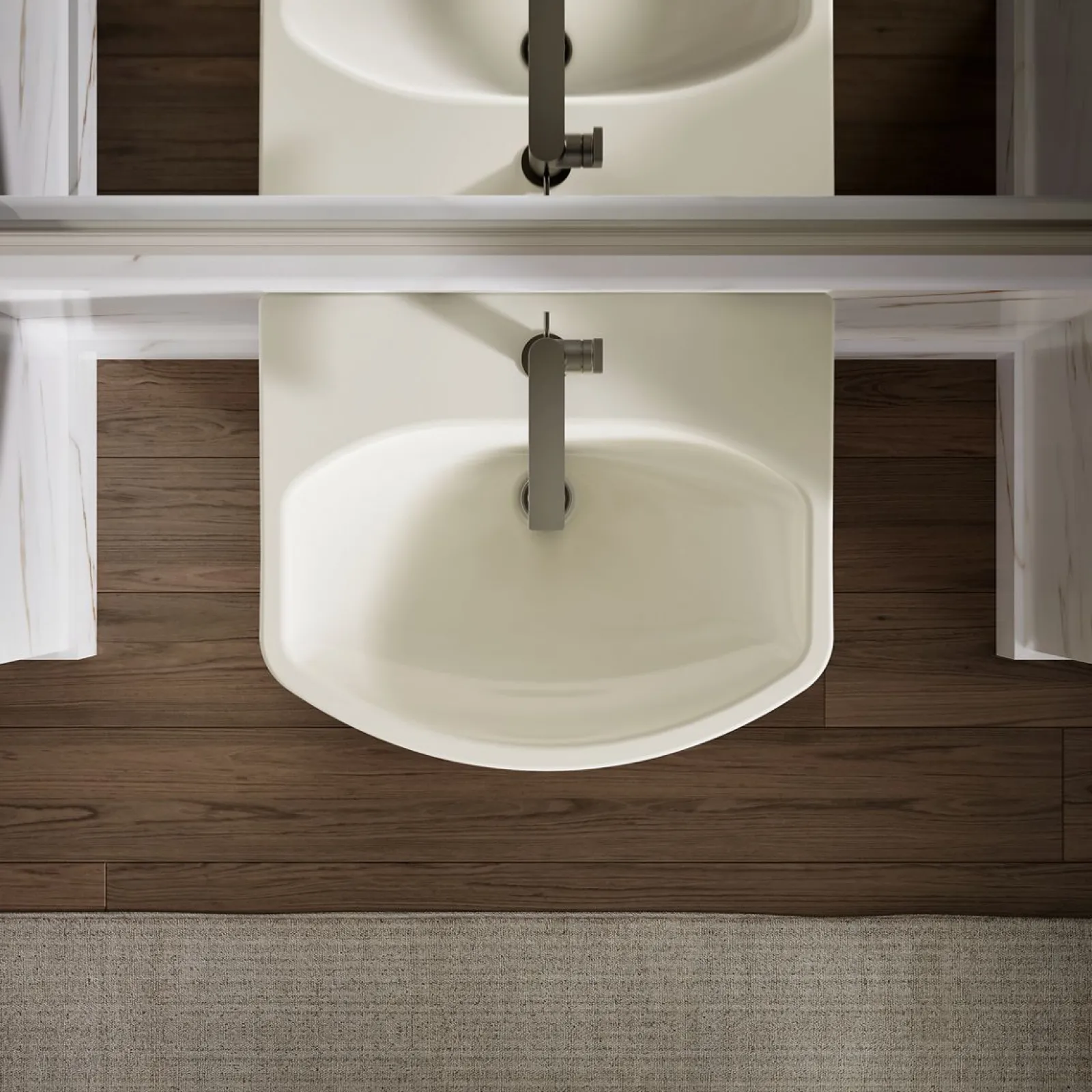 22-3/4" rectangular pedestal bathroom sink^Kohler New