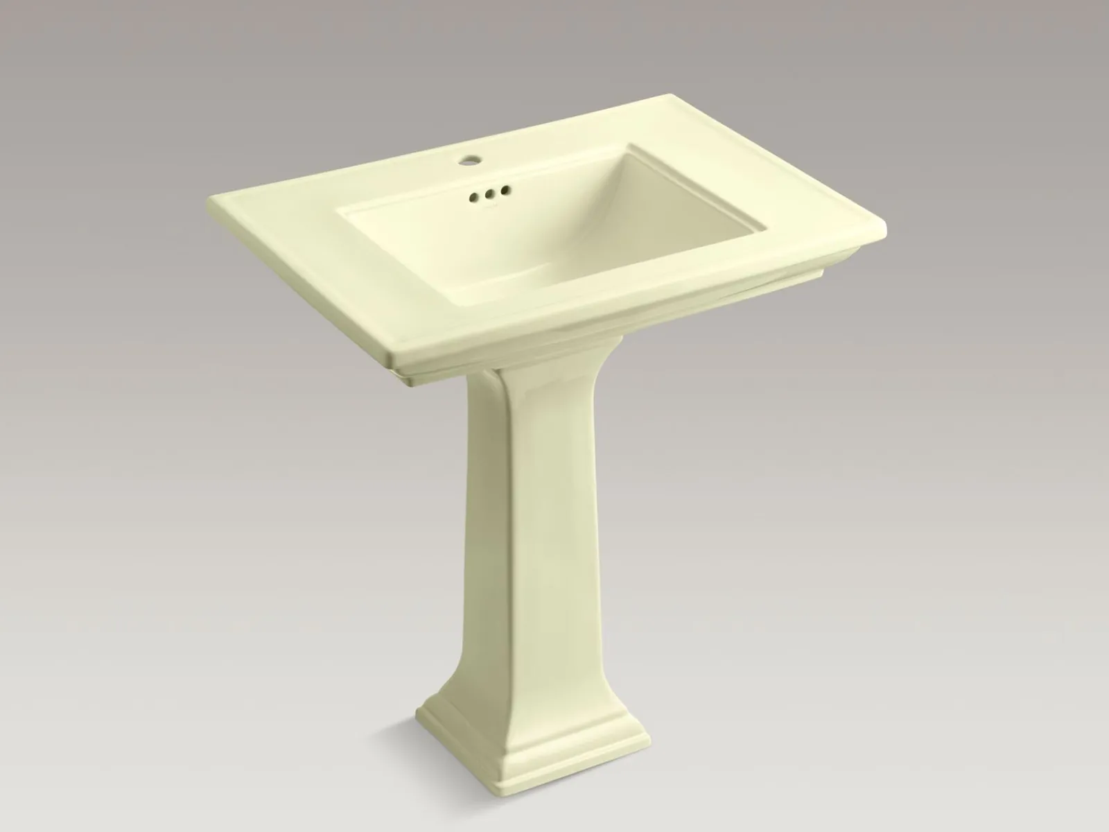 30-3/4" rectangular pedestal bathroom sink^Kohler Hot